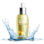 Q10 cosmetics bottle